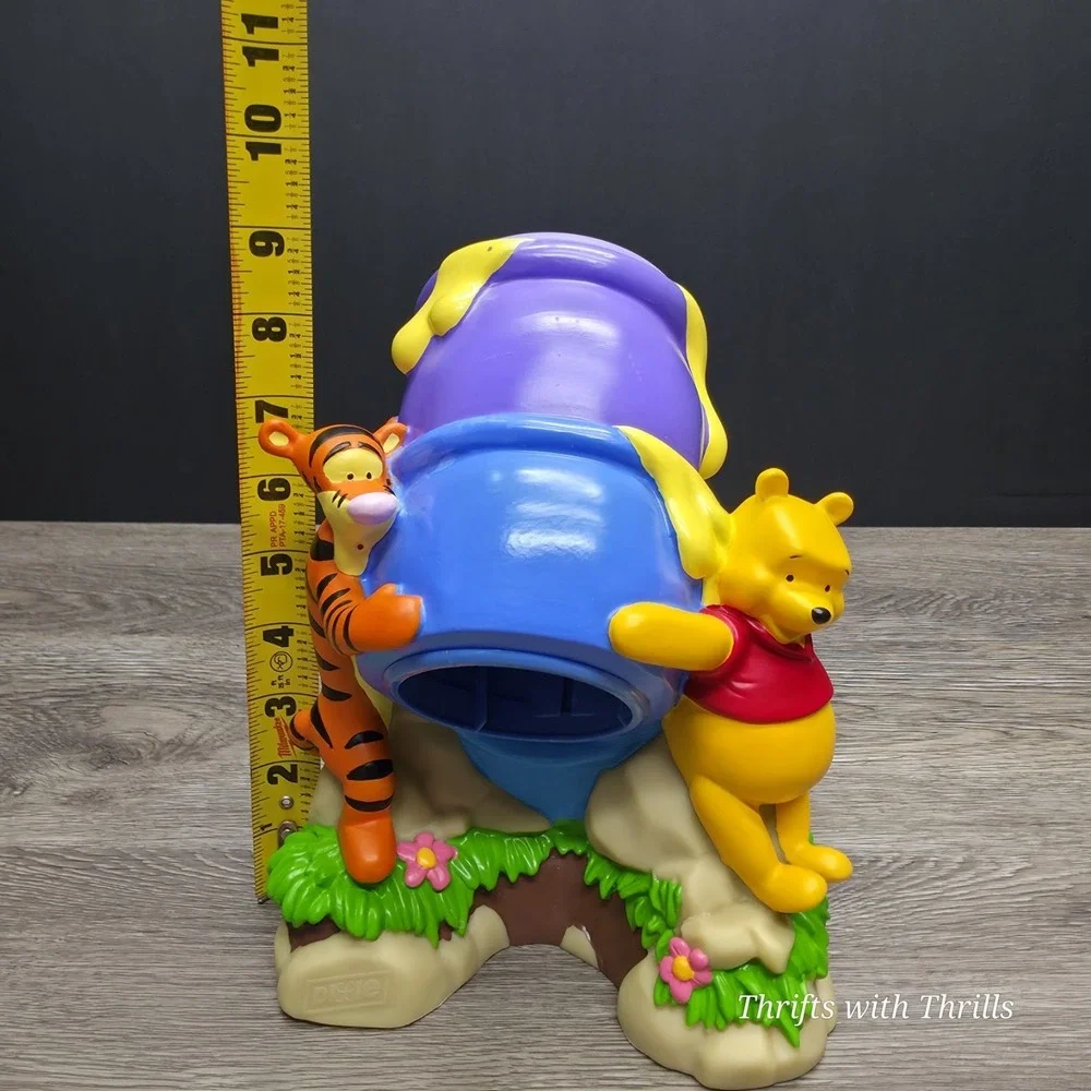 Vintage Disney's Winnie The Pooh &‎ Tigger With Honey Pot - Dixie Cup Dispenser